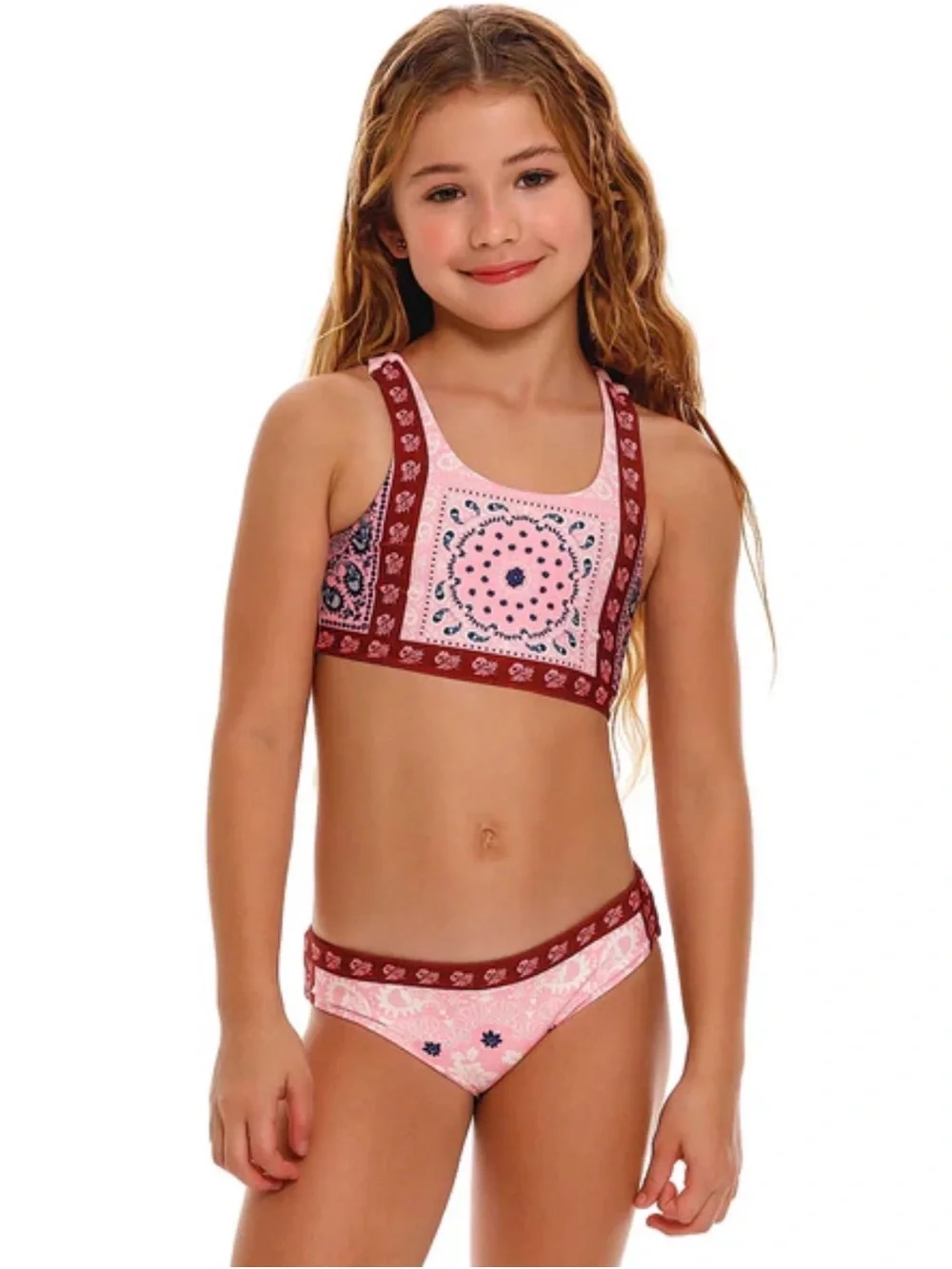 Agua Bendita Gianna reversible girls’ bikini
